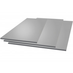 B&T Metall Tôle d'aluminium vierge et lisse - 1,5 mm d'épaisseur - Avec  film de protection - Dimensions : 50 x 70 cm (500 x 700 mm) - Plaque en tôle  d'aluminium laminée : : Bricolage
