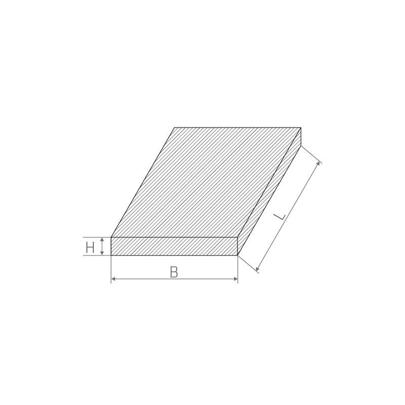 Plaque carrée perforée en acier inoxydable 8x8 mm bande 4 mm