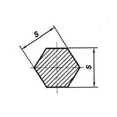 Titane 3.7165 hexagonal de 9,52 à 25mm, hexagone grade 5 Ti-6Al-4V, longueur au choix 0,05-1 mètre