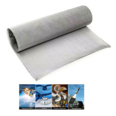 Tissu métallique en acier inoxydable 300-400 mailles Fil métallique Grille 1.4404 V4A 316 L X2CrNiMo17-12-2